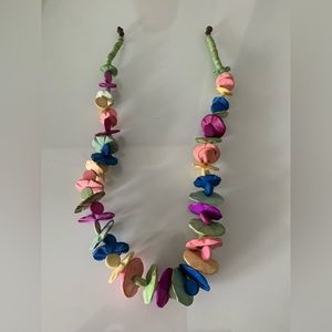 Wooden hand painted choker